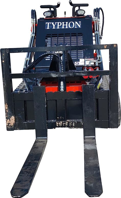 mini excavator fork lift attachment typhoon|typhon skid steer for sale.